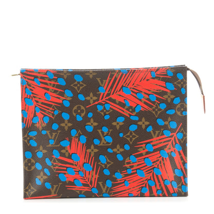 Louis Vuitton Monogram Jungle Dots Toiletry Pouch 26 Coquelicot Denim 1 of 7