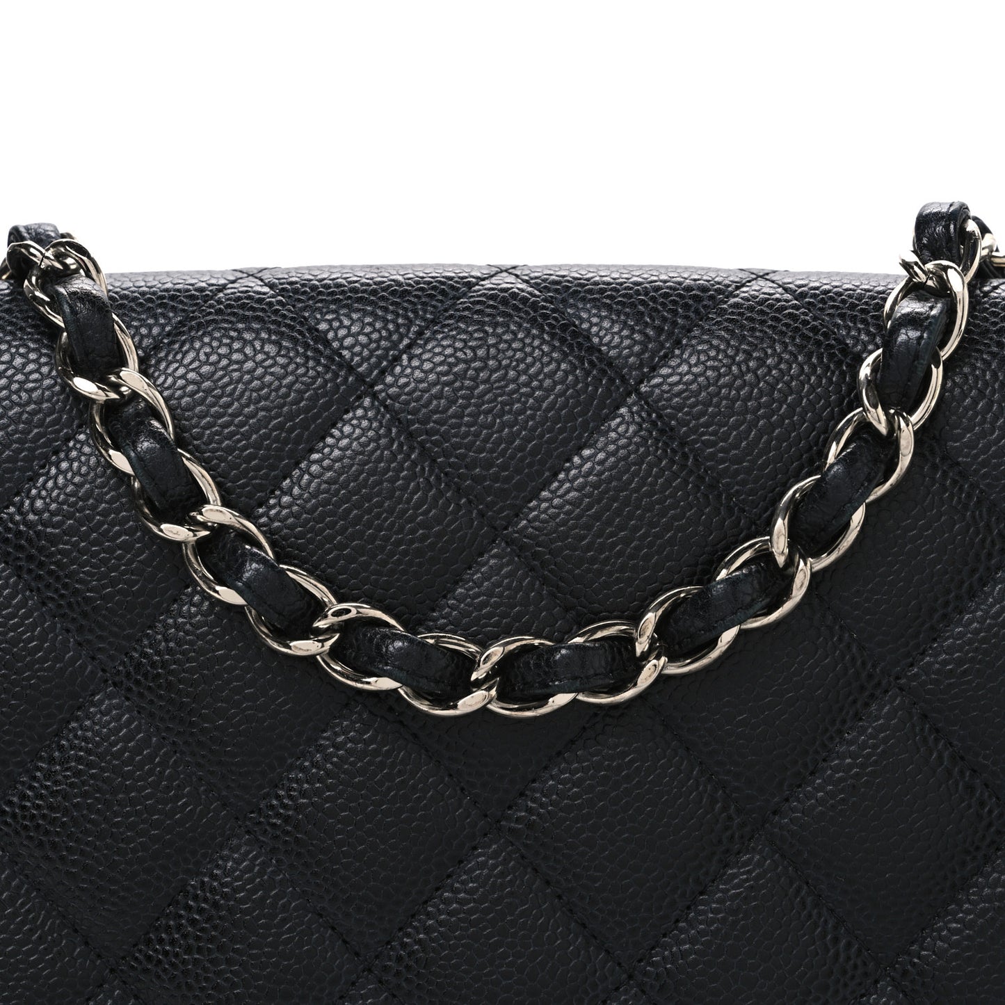 Caviar Quilted Jumbo Single Flap Black