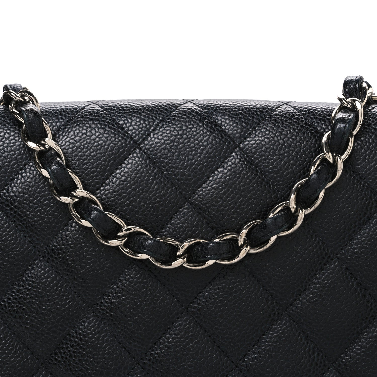 Chanel Caviar Quilted Jumbo Single Flap Black 8 of 11