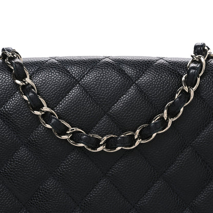 Chanel Caviar Quilted Jumbo Single Flap Black 8 of 11