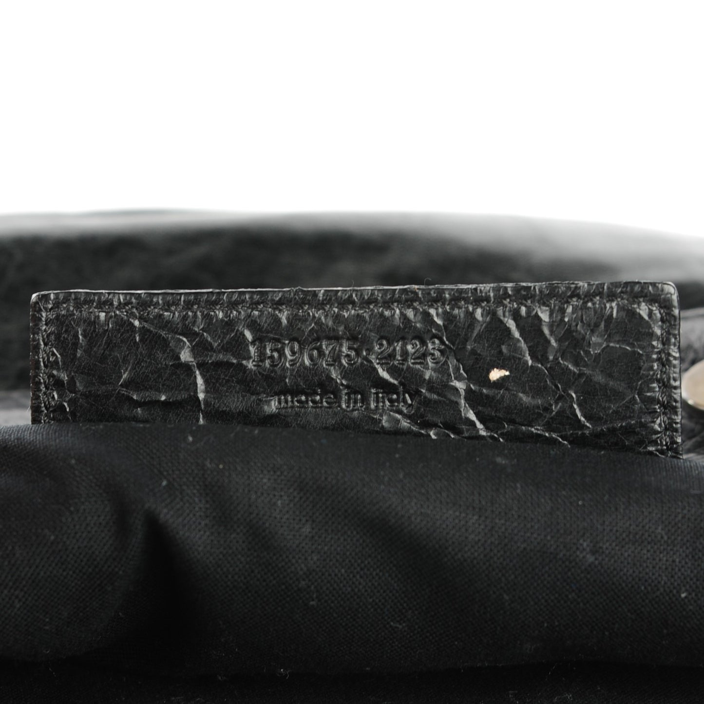 Chevre Oval Clutch Black