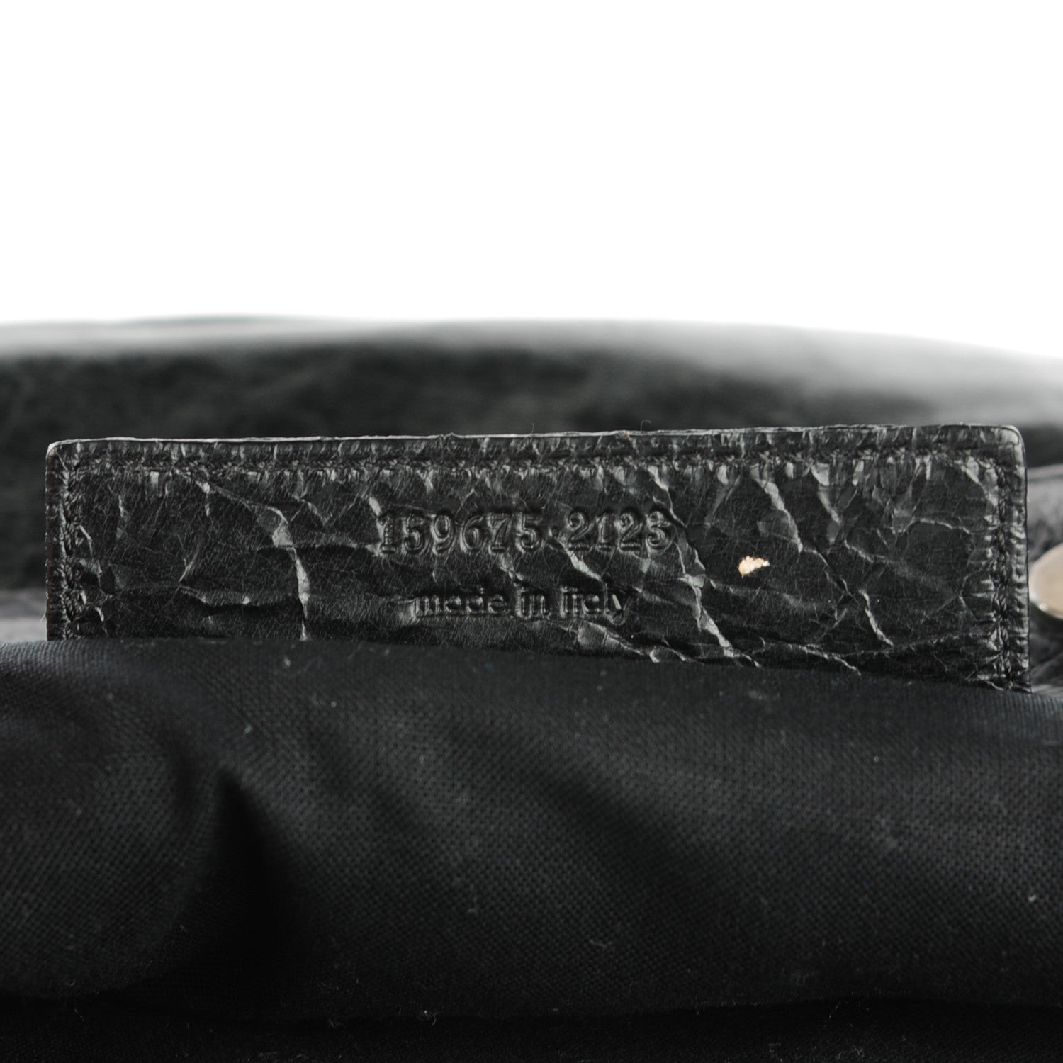 Balenciaga Chevre Oval Clutch Black 7 of 7