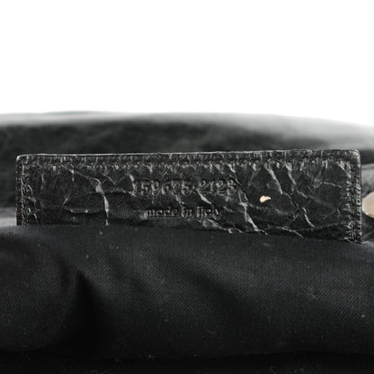 Balenciaga Chevre Oval Clutch Black 7 of 7