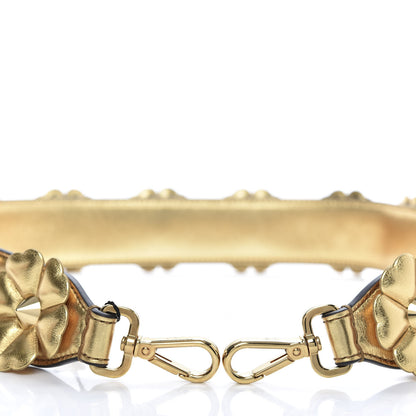 Fendi Vitello Catalan Mirror Flowerland Studded Strap You Gold 3 of 5