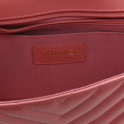 Chanel Calfskin Chevron Quilted Small Statement Flap Pink 6 of 10