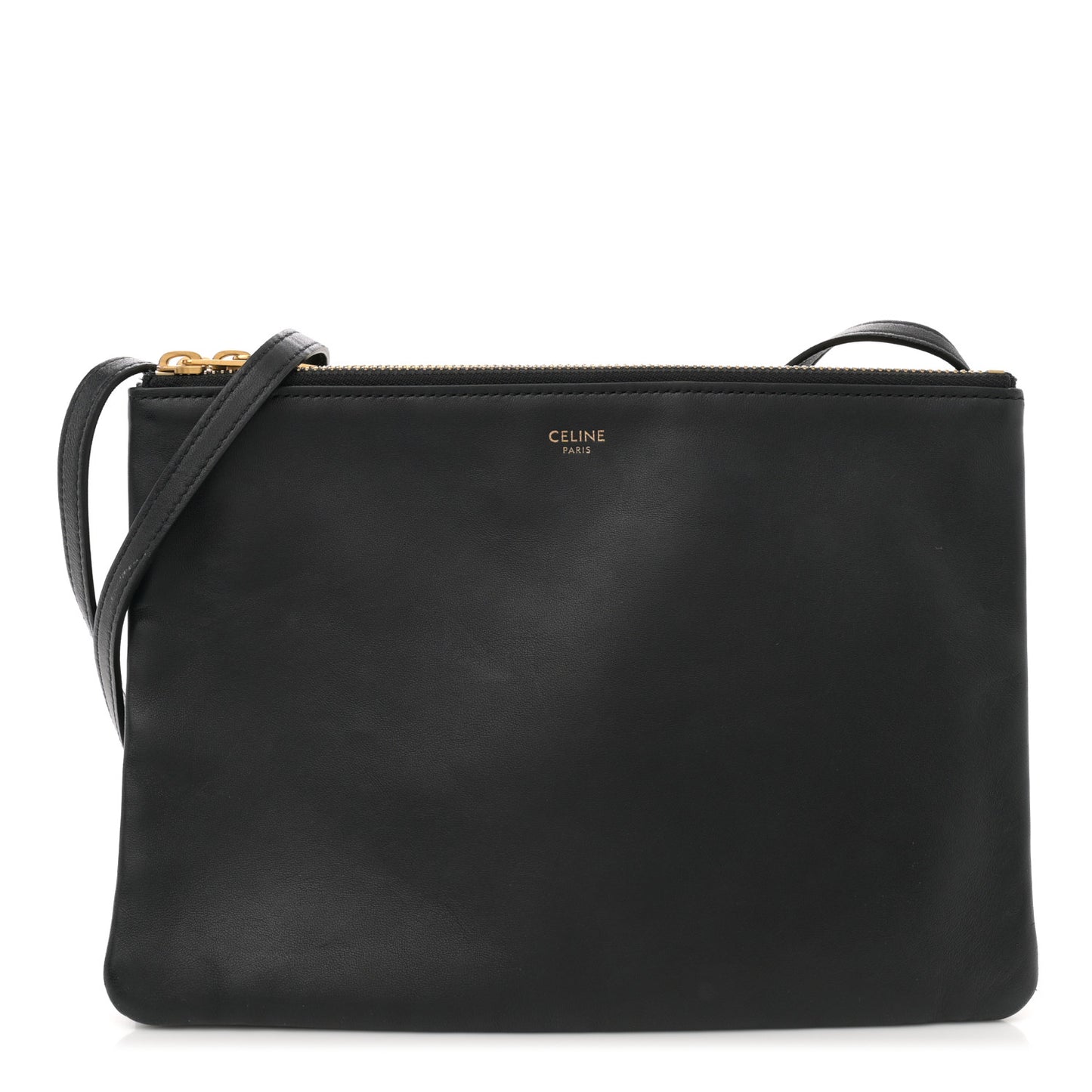 Lambskin Large Trio Crossbody Bag Black