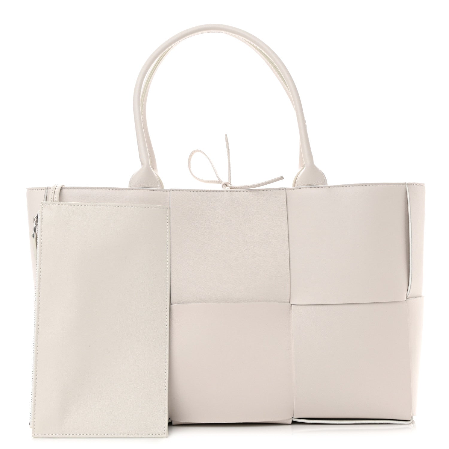 Bottega Veneta Nappa Maxi Intrecciato Medium Arco Tote White 1 of 12