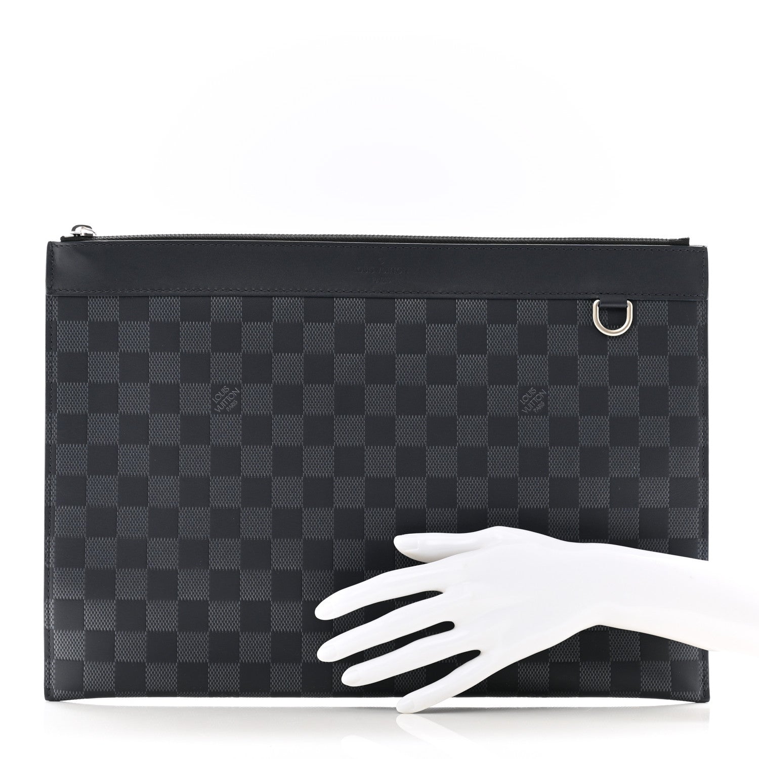 Louis Vuitton Damier Infini Discovery Pochette GM Onyx Silver 2 of 7
