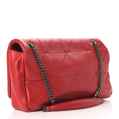 Saint Laurent Lambskin Patchwork Monogram Medium Jamie Red 3 of 13