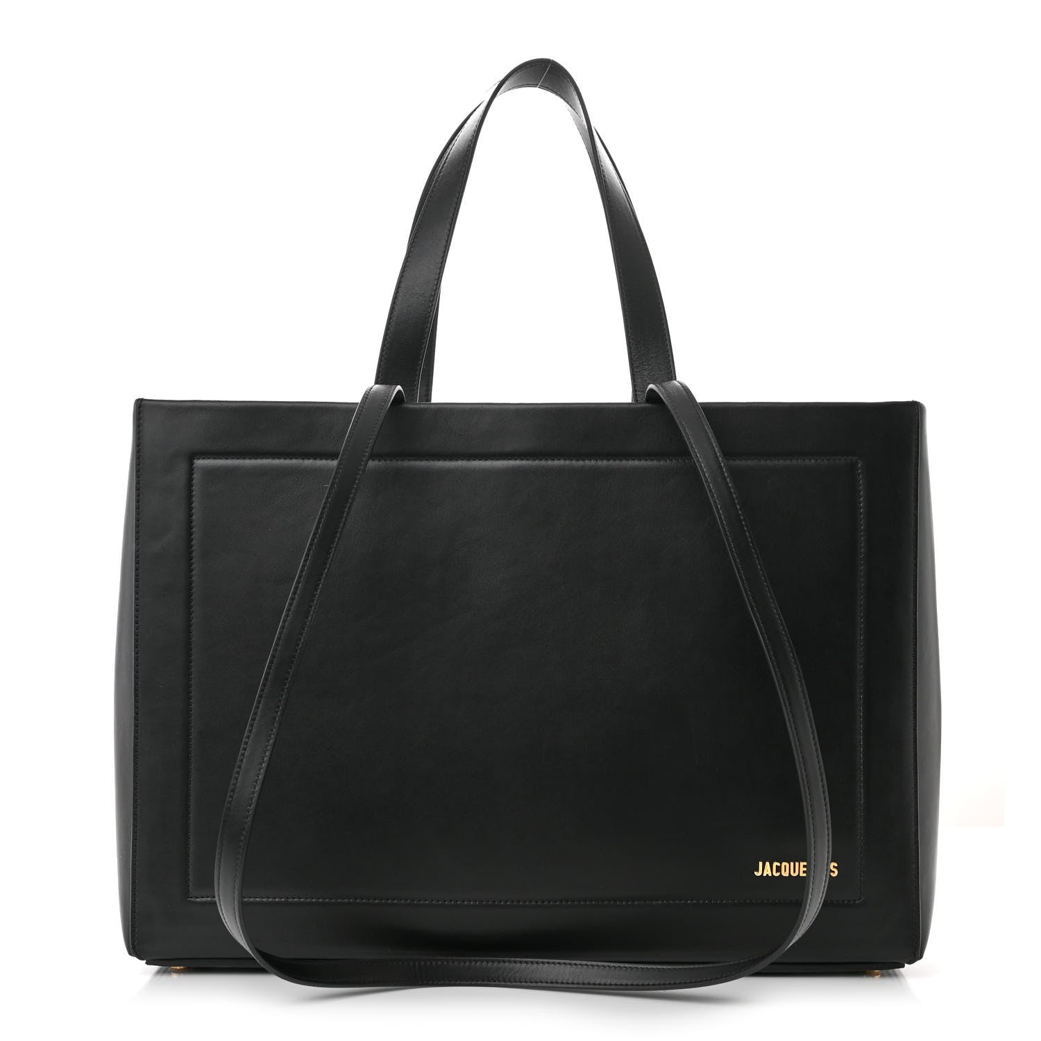 Jacquemus Smooth Calfskin Le Cabas Neve Tote Black 1 of 12
