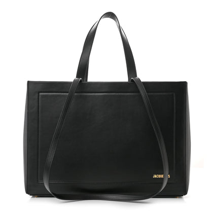 Jacquemus Smooth Calfskin Le Cabas Neve Tote Black 1 of 12