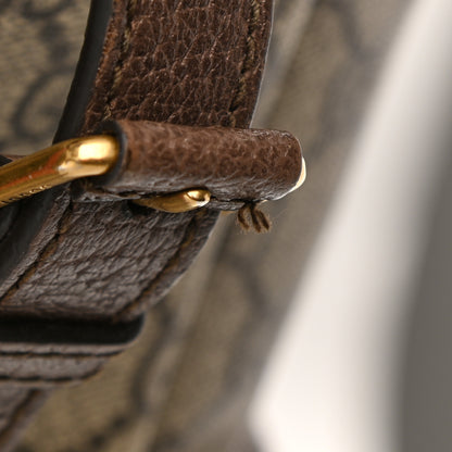 Gucci GG Supreme Monogram Medium Ophidia Double Buckle Backpack Brown 12 of 12