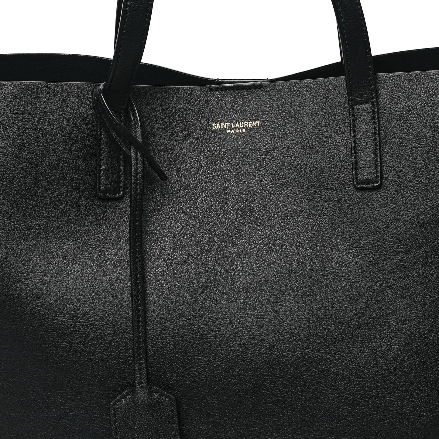 Calfskin Large Shopping Tote Black