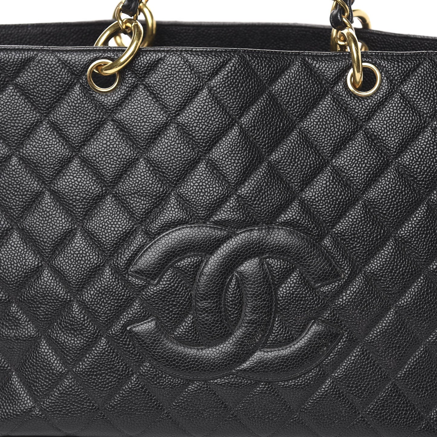 Caviar Quilted Grand Timeless Tote GTT Black