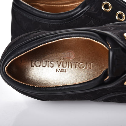 Louis Vuitton Nubuck Embossed Monogram Popincourt Sneakers 36 Black 7 of 11