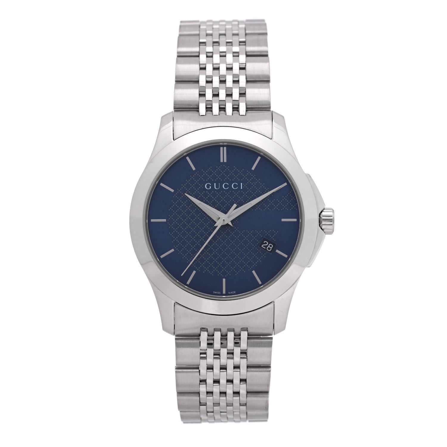 Gucci Stainless Steel 38mm G-Timeless Quartz Watch Blue 1 of 4