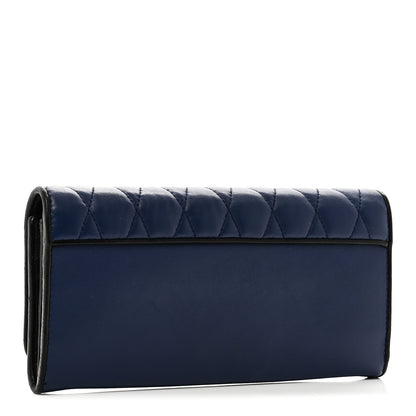 Miu Miu Nappa Quilted Flap Wallet Inchiostro 3 of 7