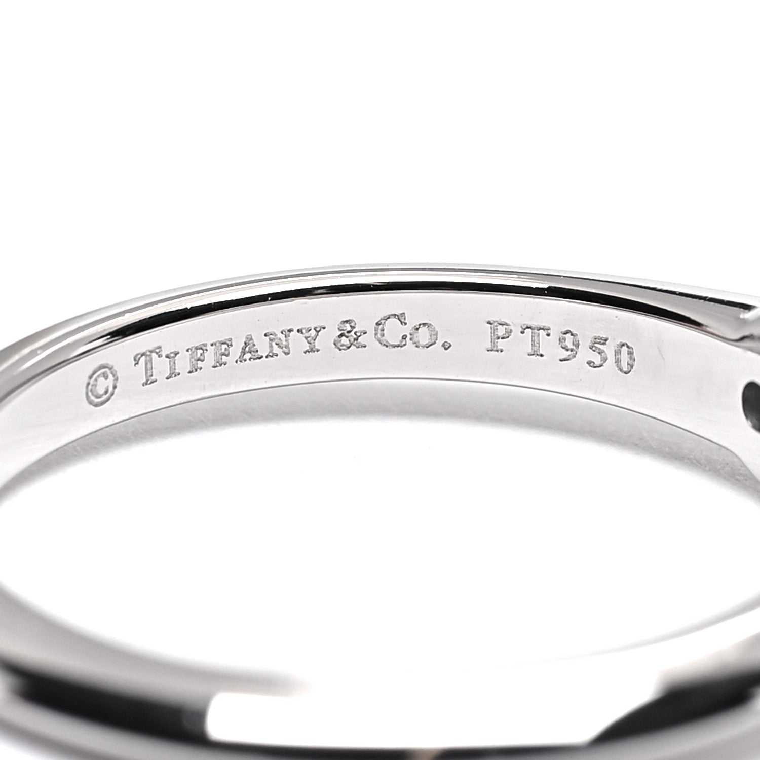 Tiffany Platinum Diamond .18ct Solitaire Engagement Ring 51 5.75 2 of 4