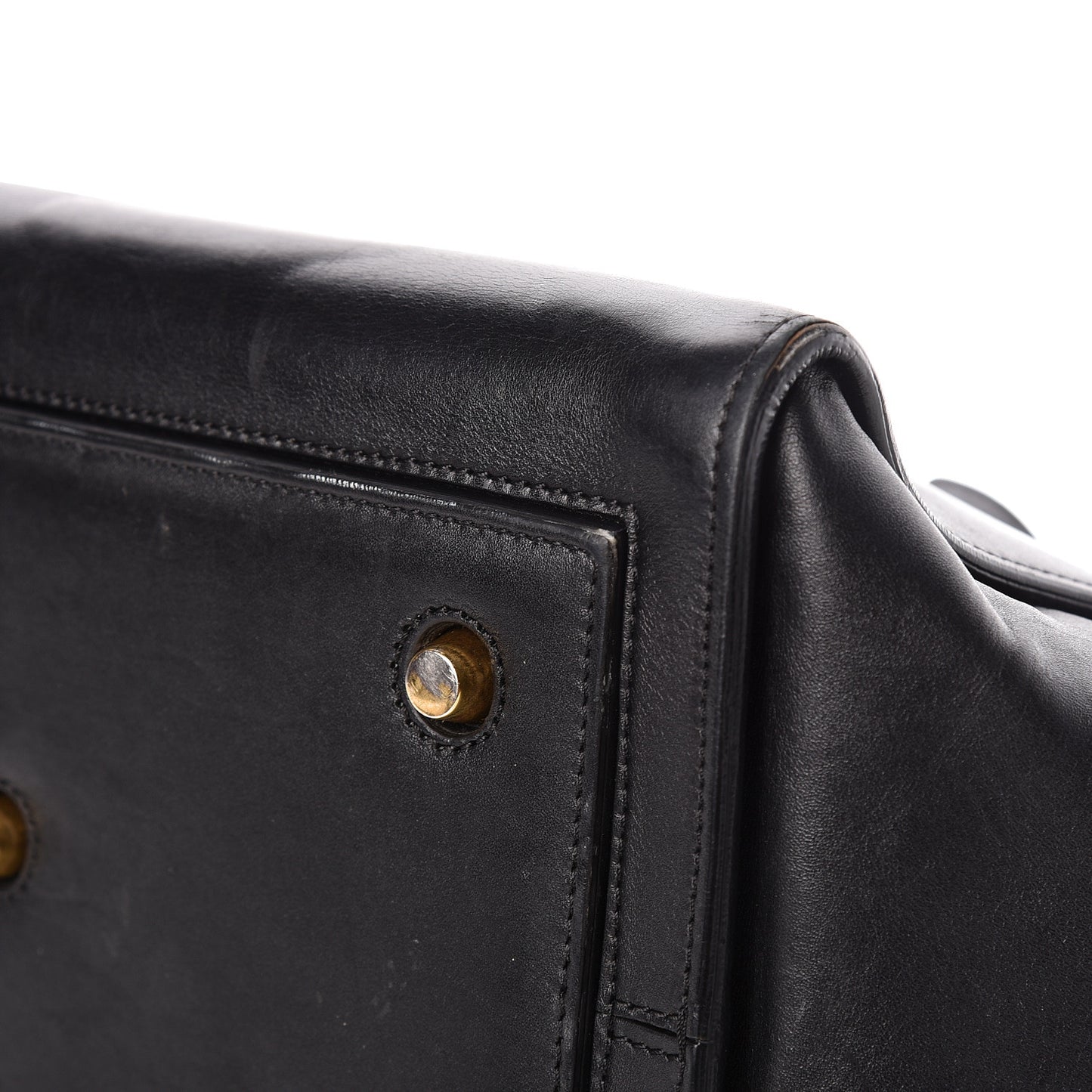 Smooth Calfskin Small Tie Knot Tote Black