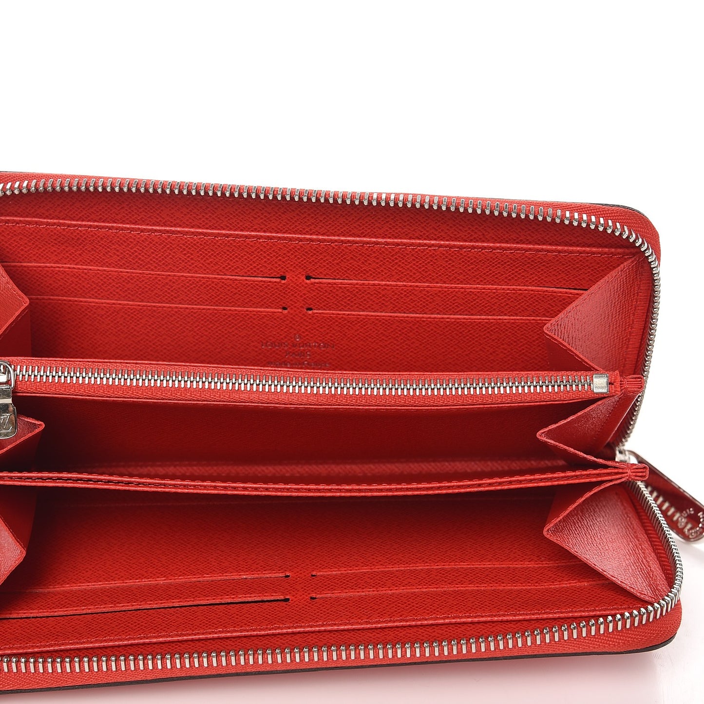 Epi Zippy Wallet Coquelicot