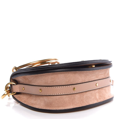 Chloe Calfskin Suede Small Nile Bracelet Bag Biscotti Beige 4 of 7