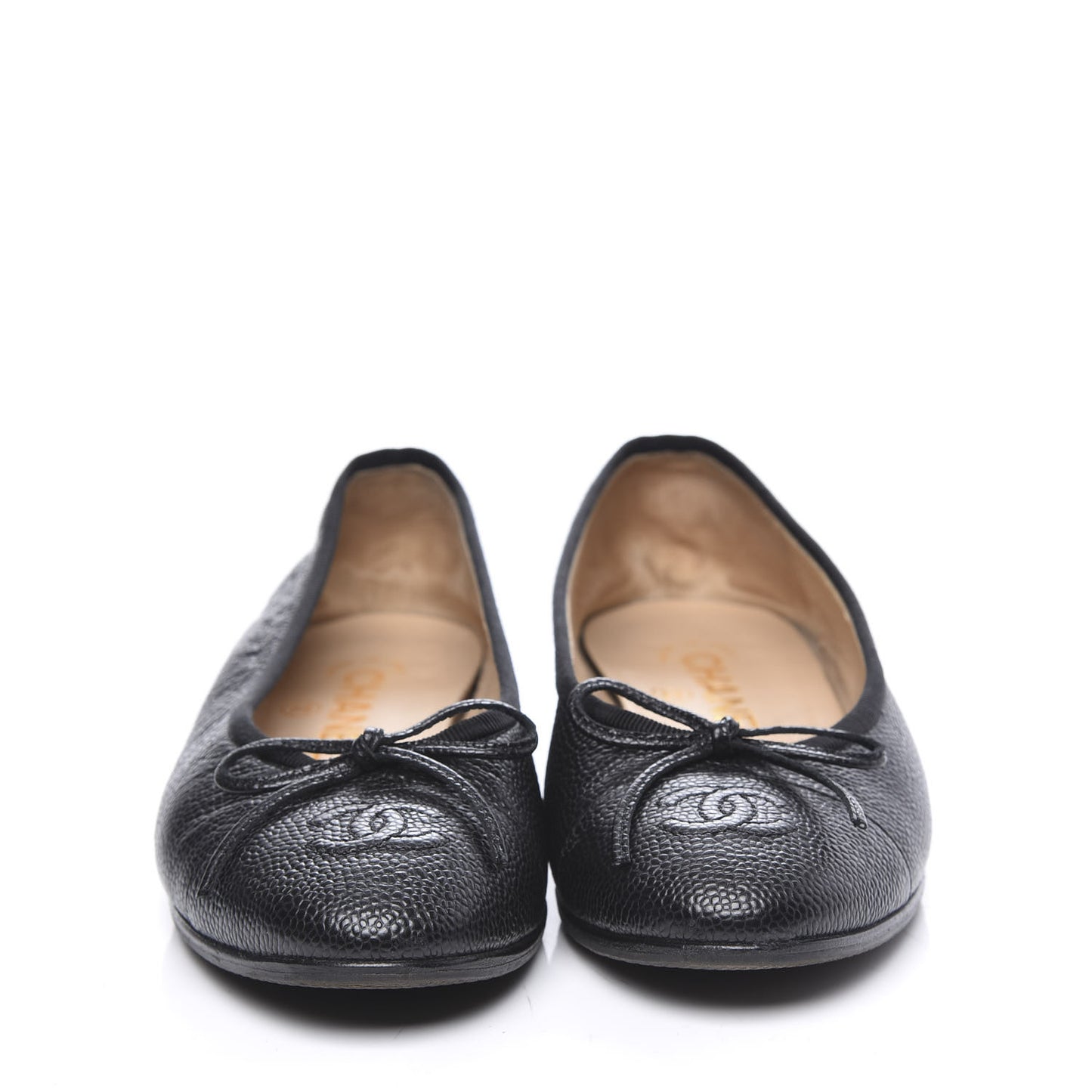 Caviar CC Cap Toe Ballerina Flats 35 Black