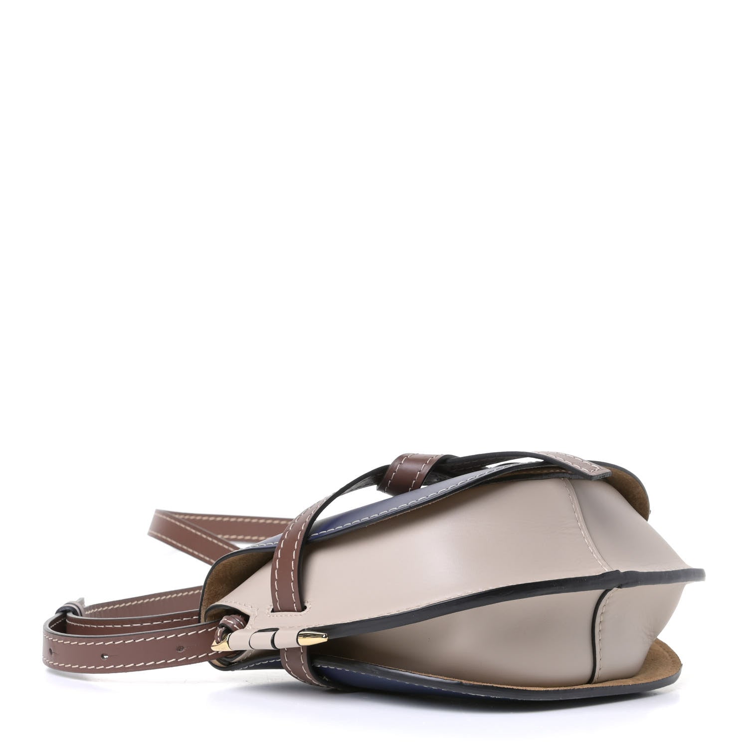 Loewe Soft Calfskin Small Gate Crossbody Bag Marine Light Oat 4 of 5