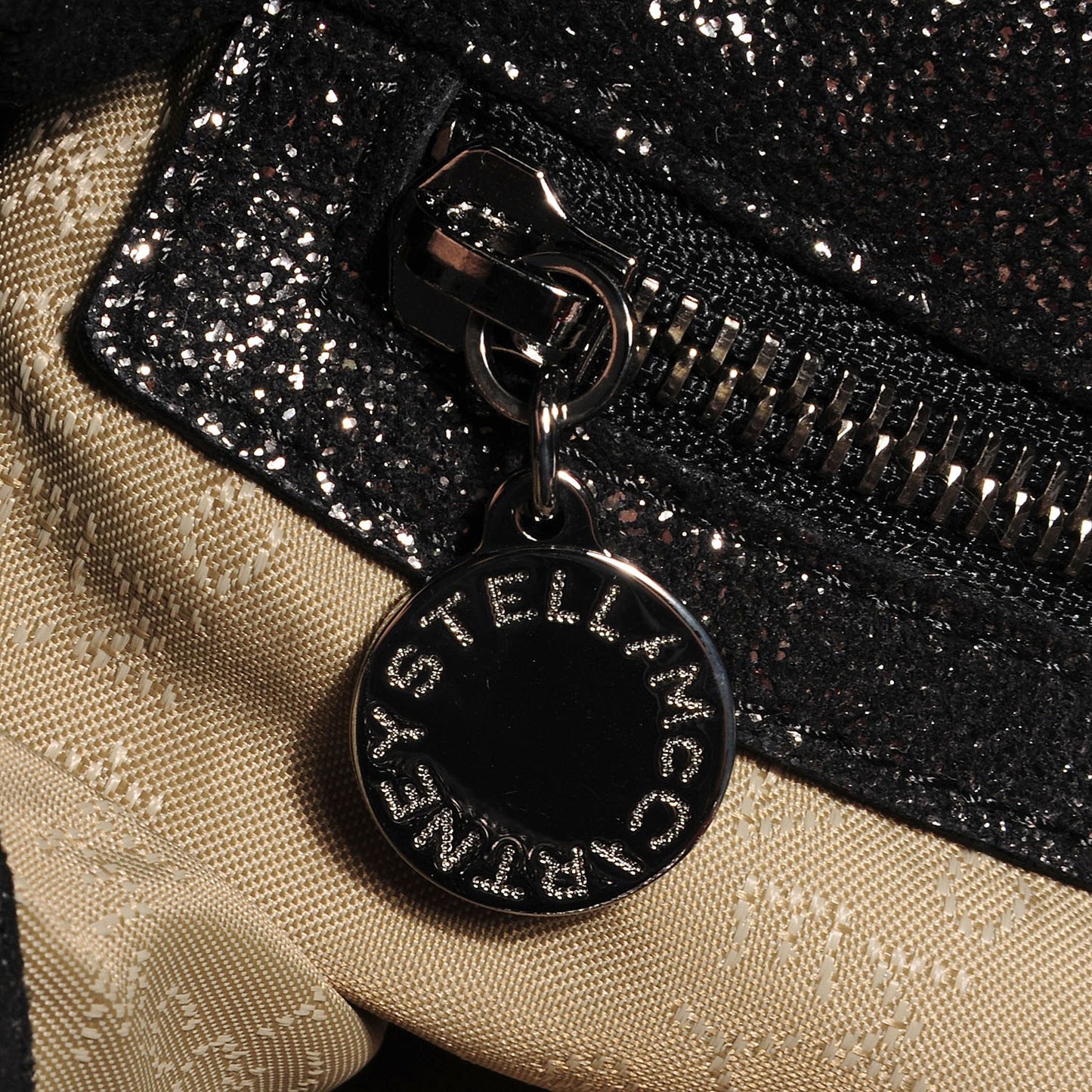 Faux Leather Falabella Chamois Foldover Big Tote Ruthenium