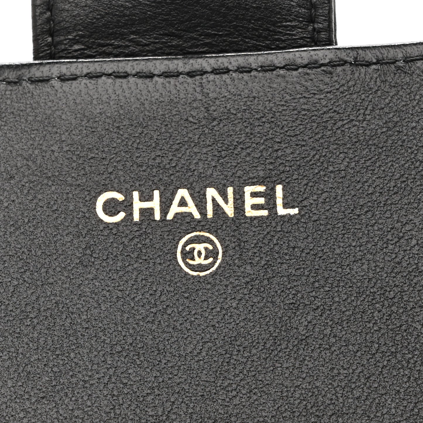 Lambskin Quilted Large Gusset Flap Wallet Black