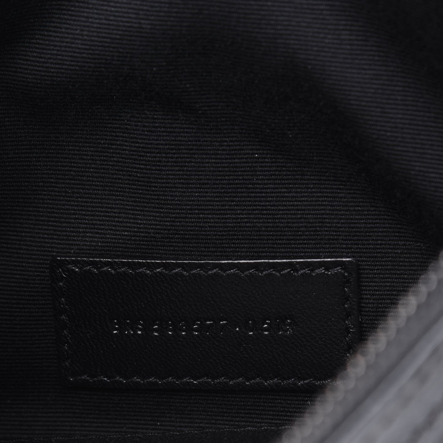 Crinkled Calfskin Matelasse Monogram Niki Bill Pouch Storm