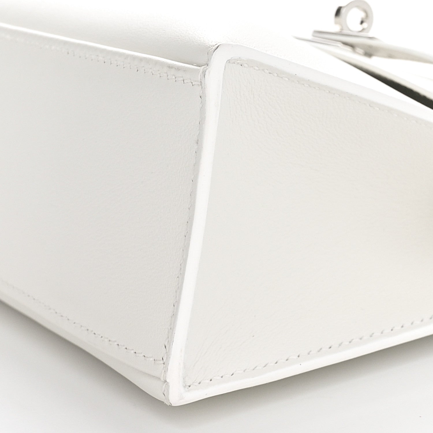 Hermes Swift Kelly Pochette Clutch White 9 of 10