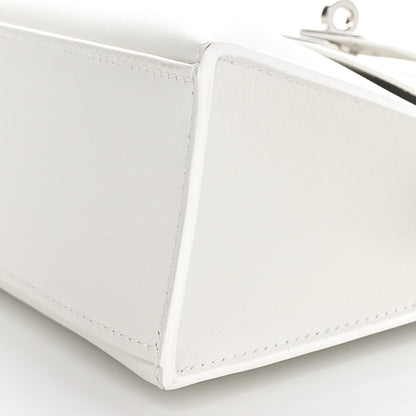 Hermes Swift Kelly Pochette Clutch White 9 of 10