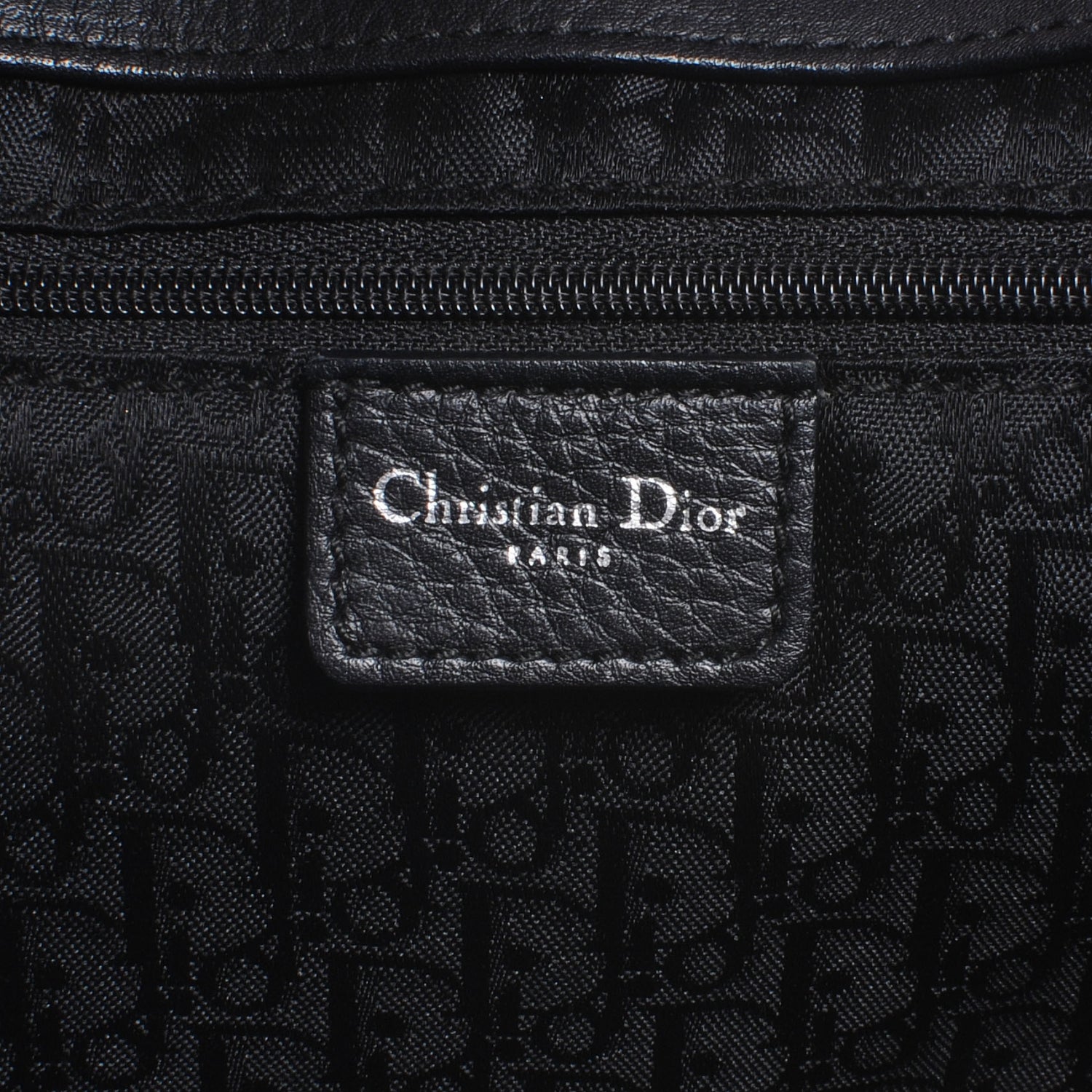 Christian Dior Leather Cannage Stitched Tote Black 6 of 7