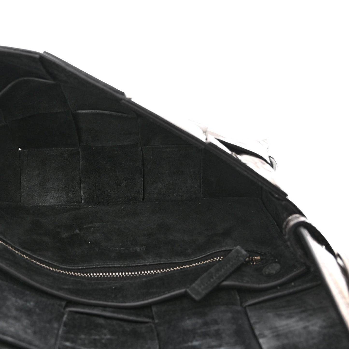 Metallic Crushed Calfskin Maxi Intrecciato Cassette Crossbody Bag Anchor