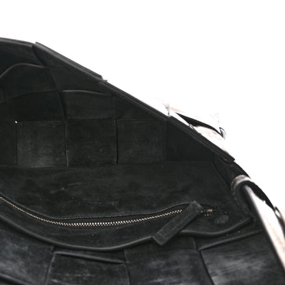 Bottega Veneta Metallic Crushed Calfskin Maxi Intrecciato Cassette Crossbody Bag Anchor 5 of 11
