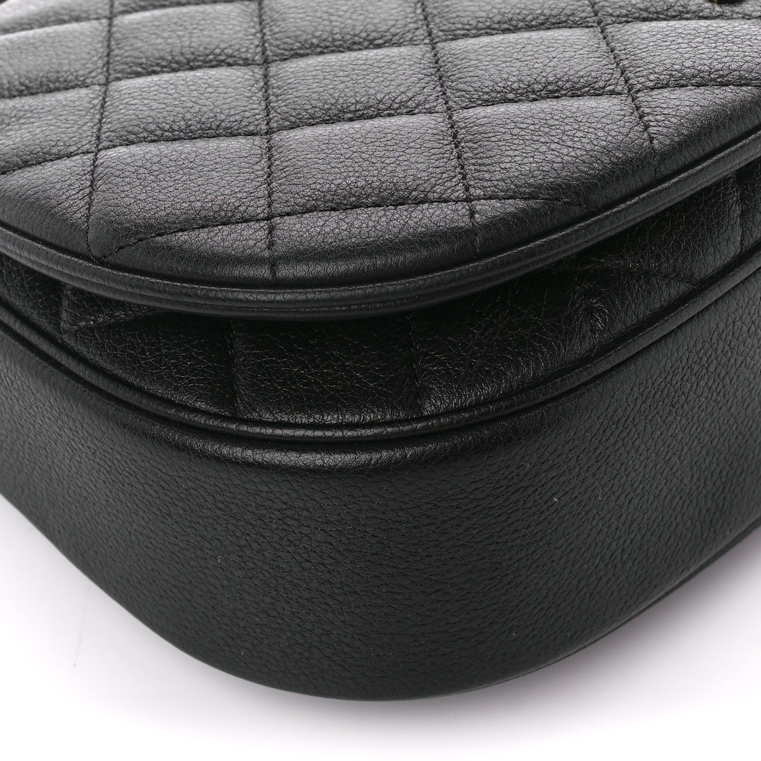 Chanel Calfskin Quilted Casual Pocket Messenger Flap Black 10 of 11