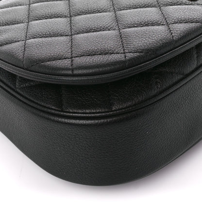 Chanel Calfskin Quilted Casual Pocket Messenger Flap Black 10 of 11