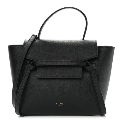 Celine Grained Calfskin Nano Belt Bag Black 1 of 8
