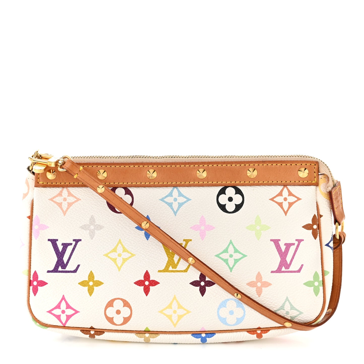 Monogram Multicolor Pochette Accessories White