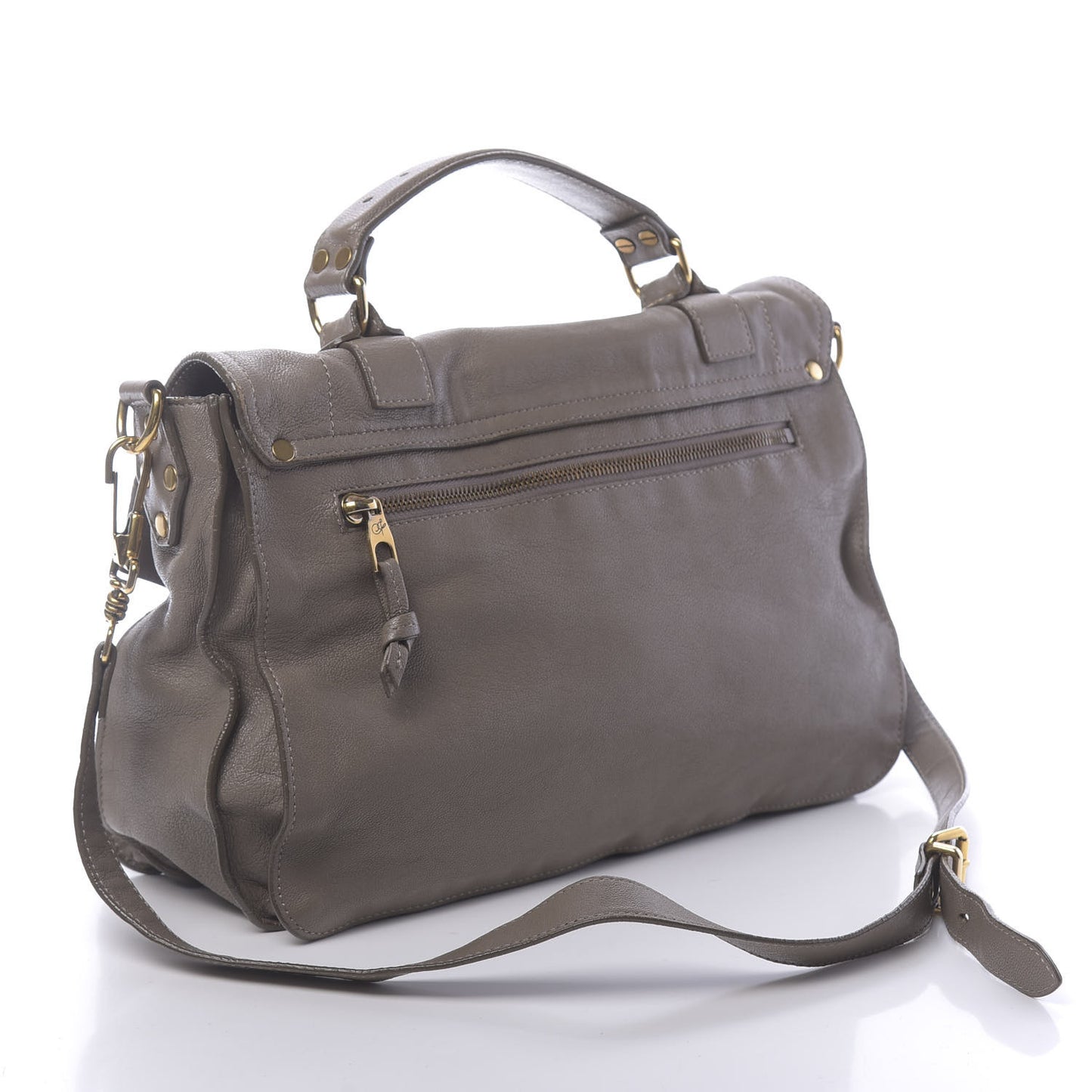 Lambskin PS1 Medium Satchel Smoke