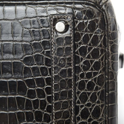 Hermes Shiny Porosus Crocodile Birkin 40 Graphite 45 of 45