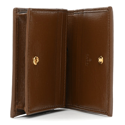 Gucci GG Supreme Monogram Horsebit 1955 Card Case Wallet Beige Ebony Brown Sugar 5 of 9