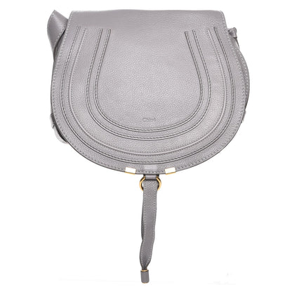 Chloe Calfskin Medium Marcie Round Crossbody Bag Cashmere Grey 1 of 8