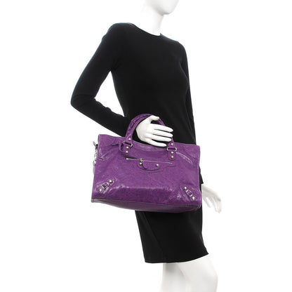 Balenciaga Agneau Giant 12 Silver Hardware City Ultraviolet 3 of 13