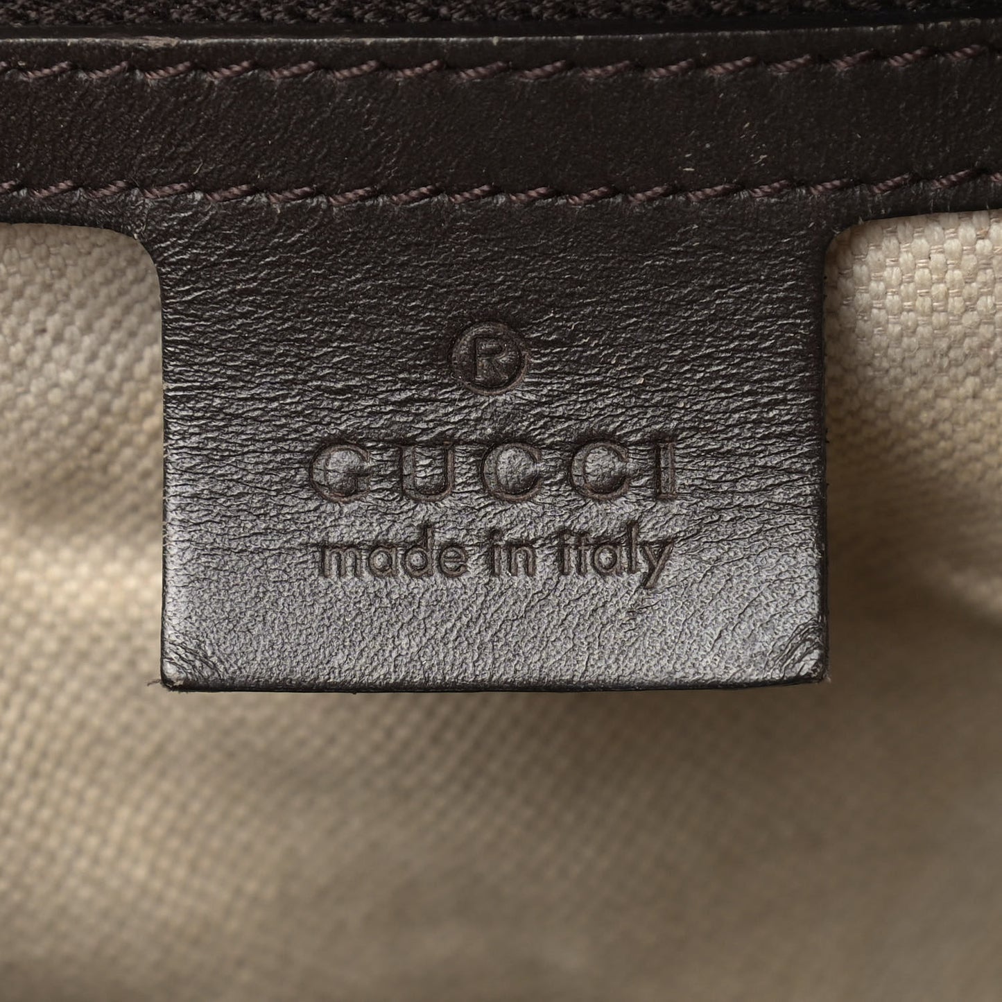 Monogram Vintage Web Medium Boston Dark Brown