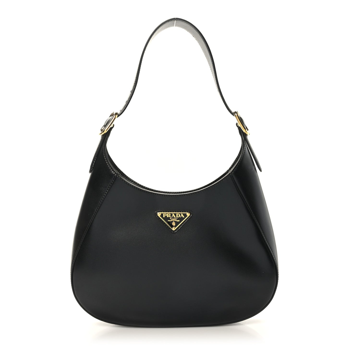 Box Calfskin Shoulder Bag Black