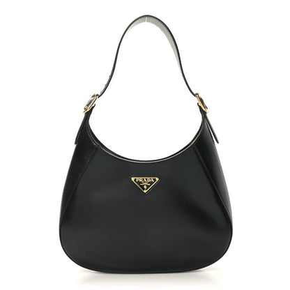 Prada Box Calfskin Shoulder Bag Black 1 of 8
