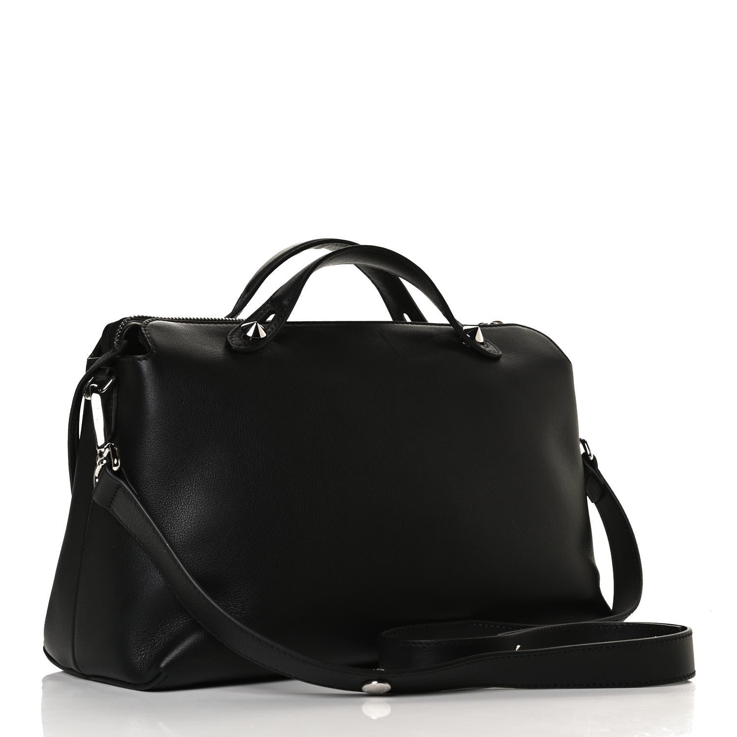 Fendi Vitello Dolce Marmol Large By The Way Boston Bag Black 3 of 17