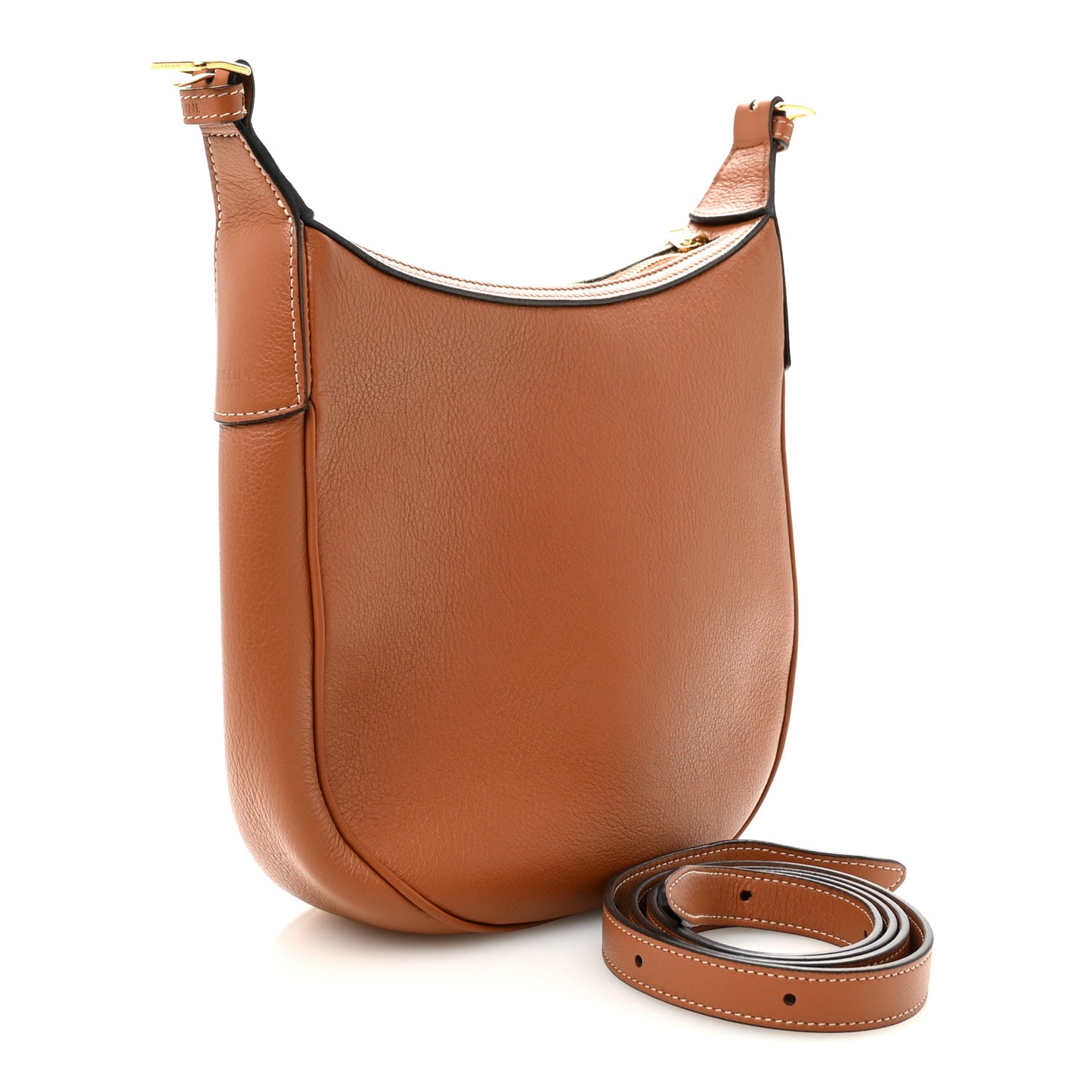 Supple Calfskin Small Triomphe Heloise Shoulder Bag Tan