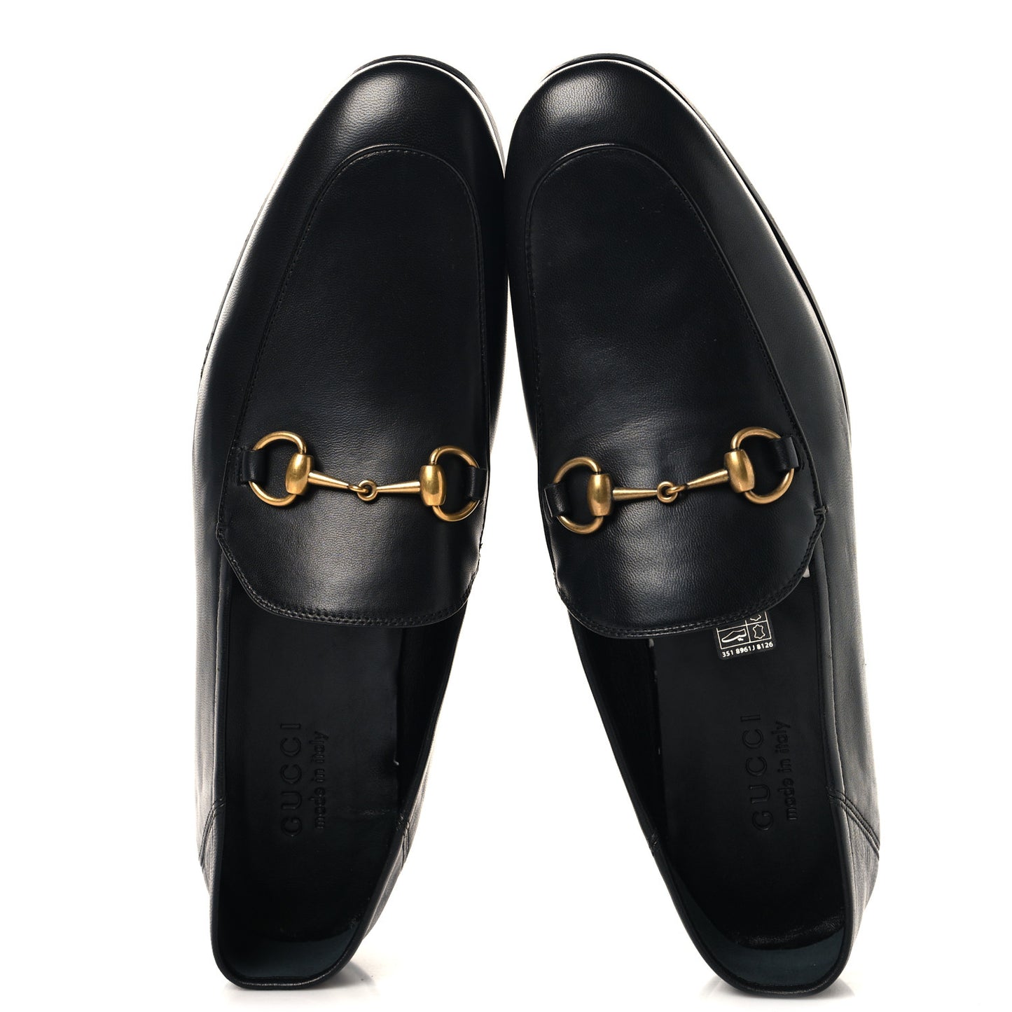 Lambskin Mens Brixton Horsebit Loafers 10.5 Black